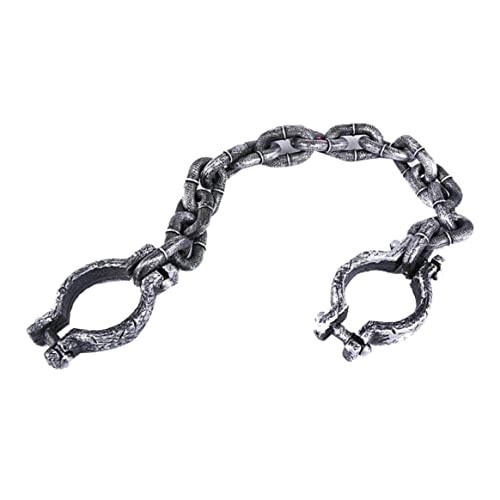 Ligeinsrk Halloween Requisis Gefangene Kette Handgelenk Fesseln Lustiges Spielzeug für Halloween Party Home Decor Gefängnis Handschellen Requisiten 1 Packfor von Ligeinsrk