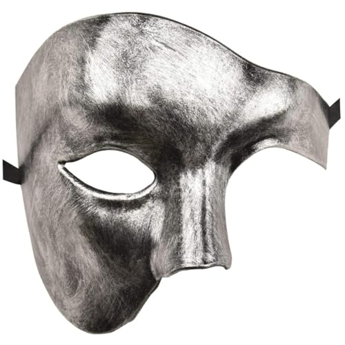 Ligeinsrk Herrenmaske Maskerade -Maske Phantom der Oper halbe Gesicht von Ligeinsrk
