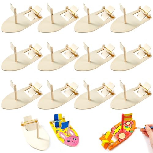 Ligeinsrk Hölzernes Segelboot 12pcs 5x3 Zoll DIY -freundlich unvollendetes Segelboot Model glatt & Robustes Bootdekor, Geschenke für Kinder, Model, Holz Ligeinsrk Hölzernes Segelboot 12pcs 5x3 Zoll DIY -freundlich unvollendetes Segelboot Model glatt & Robustes Bootdekor, Geschenke für Kinder, Model, Holz von Ligeinsrk