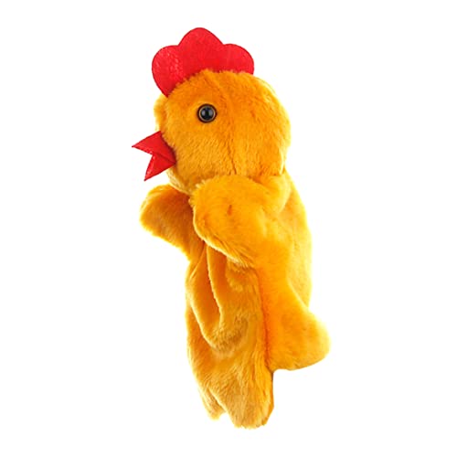 Hühnerpuppen -Plüsch Hühner Handpuppen Plüsch Spielzeug Cartoon Tierhand Interaktiv für Kindergärten Performance Pädagogik Spielzeug Hen 25 cm von Ligeinsrk