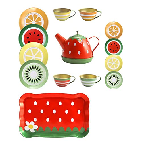Ligeinsrk Kids Tea Party -Set tun, um Küchenparty Dessert Kekse Teekannenschale für Mädchen Jungen Style1tea von Ligeinsrk