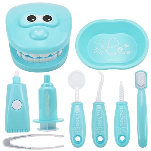 Ligeinsrk Kinder Zahnarztspielset, simuliertes Kleinkind-Zahnarztspiel, glattes und sicheres Kinderarztkit für Jungen, Mädchen im Alter von 4+, Himmelblue von Ligeinsrk