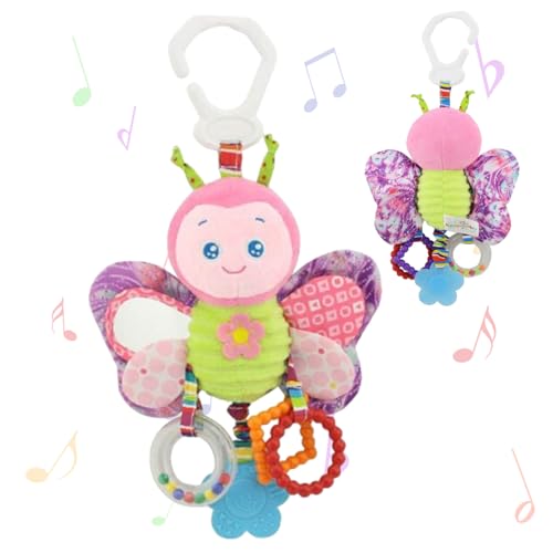 Ligeinsrk Kinderwagenspielzeug für Babys 0-6 Monate, Clip über Babyhängespielzeug mit hängenden Rasseln, Neugeborene sensorische Aktivität Plüsch für Kleinkindmädchen und Jungen, Butterfly Ligeinsrk Kinderwagenspielzeug für Babys 0-6 Monate, Clip über Babyhängespielzeug mit hängenden Rasseln, Neugeborene sensorische Aktivität Plüsch für Kleinkindmädchen und Jungen, Butterfly von Ligeinsrk