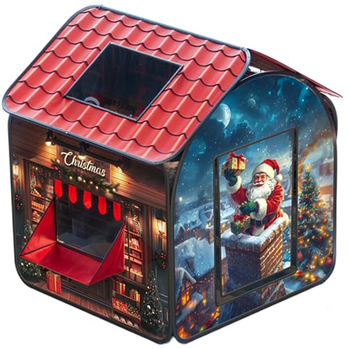 Ligeinsrk Kinderzelt, Weihnachtskinderspielhaus mit Fenstern, 33x33x37 Zoll Stoffkindzelt für Weihnachten Geburtstagsgeschenke Ligeinsrk Kinderzelt, Weihnachtskinderspielhaus mit Fenstern, 33x33x37 Zoll Stoffkindzelt für Weihnachten Geburtstagsgeschenke von Ligeinsrk