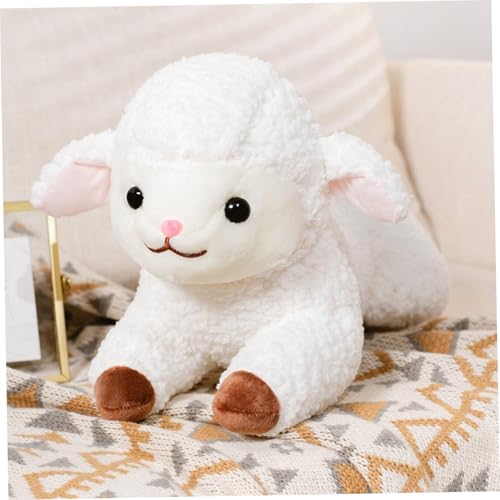 Ligeinsrk Lamm gefülltes Tier süße Cartoon weich 20 Zoll Lamm Plüschspielzeug gemütlich schöne weiße Schafe Plüsch Kissen Puppen Geschenke für Kinder Erwachsene Ligeinsrk Lamm gefülltes Tier süße Cartoon weich 20 Zoll Lamm Plüschspielzeug gemütlich schöne weiße Schafe Plüsch Kissen Puppen Geschenke für Kinder Erwachsene von Ligeinsrk