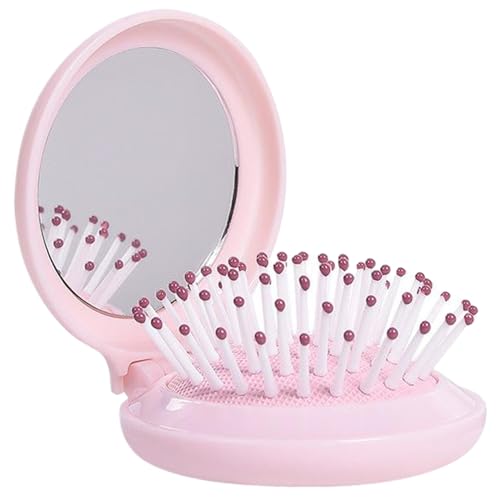 Ligeinsrk Mini-Haarbürste, 2, 64 Zoll tragbares Reisehaarpinsel, Tasche mit Spiegel zur Handtasche, runde Pop-up-Pinsel für Frauen Mädchen nass und trocken Ligeinsrk Mini-Haarbürste, 2, 64 Zoll tragbares Reisehaarpinsel, Tasche mit Spiegel zur Handtasche, runde Pop-up-Pinsel für Frauen Mädchen nass und trocken von Ligeinsrk