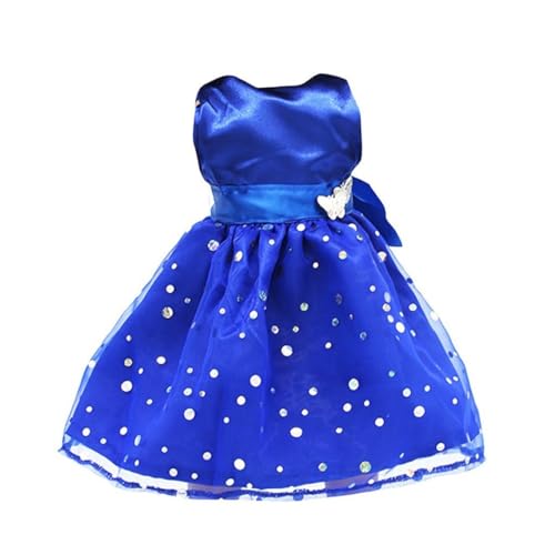 Ligeinsrk Modepailletten ärmellose Partykleid exquisites süßes Kleid für 18 Zoll Mädchen Puppen Blau von Ligeinsrk
