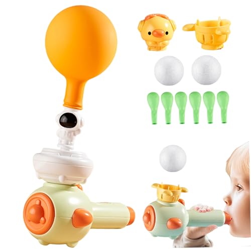 Ligeinsrk Montessori Toy, 3-in-1 Interaktive schwimmende Atemball, Bubble Pipe, Pfeife für Kinder, lustige sensorische Spielzeug für Mädchen, Jungen, Familie, schwimmendes Ballspielzeug, Bubble Pipe von Ligeinsrk