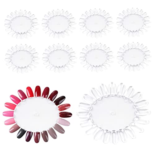 Ligeinsrk Nagelanzeige Tipps Nagelkunst Farbanzeige Rad Sticks für das Üben 10 pcs transparent von Ligeinsrk