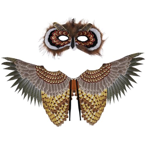 Ligeinsrk Owl Kostüm Kids Kids Halloween Vibrant Bald Eagle Flügel mit Maske für Jungen Mädchen Einen Größe passt zu den meisten Anziehstöpfen für Cosplay, Themenparty Ligeinsrk Owl Kostüm Kids Kids Halloween Vibrant Bald Eagle Flügel mit Maske für Jungen Mädchen Einen Größe passt zu den meisten Anziehstöpfen für Cosplay, Themenparty von Ligeinsrk