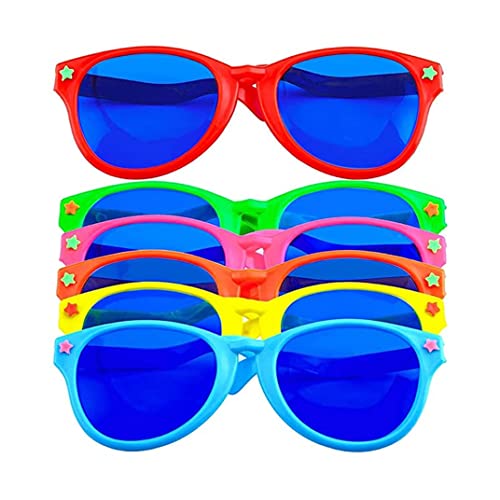 Ligeinsrk Partygläser, 6pcs große farbenfrohe Sonnenbrille..Lustige Foto Requisiten Kostüm Partyzubehör für Geburtstagsheimdekoration von Ligeinsrk