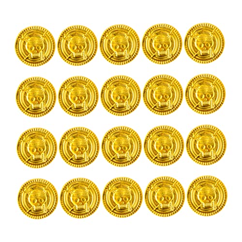 Ligeinsrk Piraten Goldmünze Halloween Plastic Treasure Huntspiel Requisiten für Party 20pcspirate von Ligeinsrk