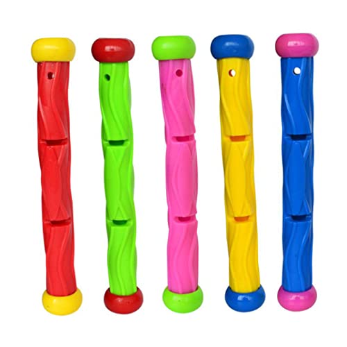 Ligeinsrk Pool Diving Sticks Unterwasser Mehrfarbig Kinder Sommer Funny Water Games Toys Set 5pcs von Ligeinsrk