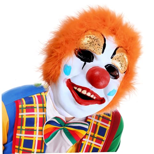 Ligeinsrk Scary Clown Maske, Halloween Joker -Clownmasken für Cosplay -Kostümprop (Orange) von Ligeinsrk
