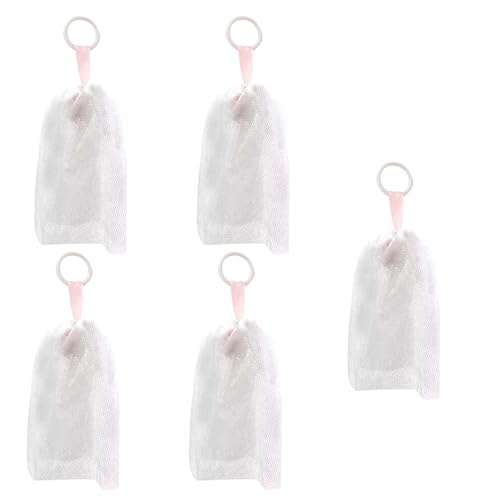 Ligeinsrk Schaumnetz für Gesichtswäsche 5pcs weiche hautfreundliche Seife Netz mit hängendes Seil PE-Reinigungsschaumblasse für Bad Ligeinsrk Schaumnetz für Gesichtswäsche 5pcs weiche hautfreundliche Seife Netz mit hängendes Seil PE-Reinigungsschaumblasse für Bad von Ligeinsrk