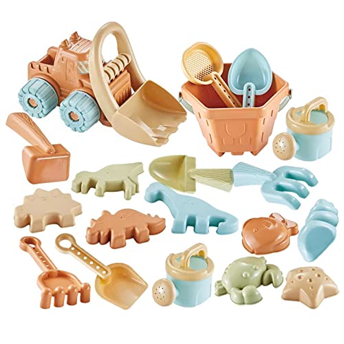 Strandspielzeug Kinder Sandgrubenspielzeug mit Strandschaufel Truck Toy 19pcs Sandschaufel Rake Animal Form für Kinderspielspielzeug Strandspielzeug Kinder Sandgrubenspielzeug mit Strandschaufel Truck Toy 19pcs Sandschaufel Rake Animal Form für Kinderspielspielzeug von Ligeinsrk