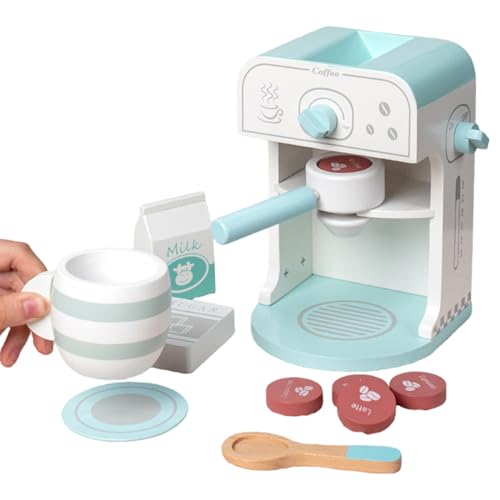 Ligeinsrk Toy Coffee Maker für Kinder, simulierte hölzerne Kaffee -Kaffee -Spielset, ideal für die Entwicklung von Fähigkeiten und EIN fantasievolles Spiel, Spielzeughersteller für Ligeinsrk Toy Coffee Maker für Kinder, simulierte hölzerne Kaffee -Kaffee -Spielset, ideal für die Entwicklung von Fähigkeiten und EIN fantasievolles Spiel, Spielzeughersteller für von Ligeinsrk