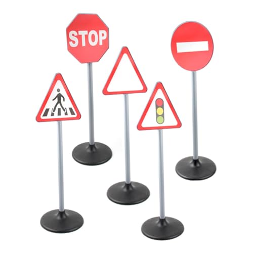 Ligeinsrk Verkehrsschilder für Kinder, 5pcs/festgenutzbare ungiftige Plastik-Straßenschilder, 28 Zoll Bildung Amperndekor für Home School Rollenspiel Ligeinsrk Verkehrsschilder für Kinder, 5pcs/festgenutzbare ungiftige Plastik-Straßenschilder, 28 Zoll Bildung Amperndekor für Home School Rollenspiel von Ligeinsrk