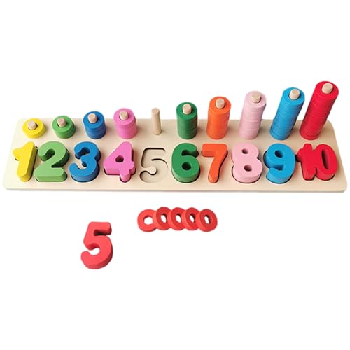 Ligeinsrk Zahlenrätsel, Holzform-Sortierspielzeug, Bildungsstapelspielzeug für Kleinkinder 6 Monate +, Geburtstagsgeschenke, Zahlenrätsel, Zählspielzeug für Kleinkinder 1-3 Ligeinsrk Zahlenrätsel, Holzform-Sortierspielzeug, Bildungsstapelspielzeug für Kleinkinder 6 Monate +, Geburtstagsgeschenke, Zahlenrätsel, Zählspielzeug für Kleinkinder 1-3 von Ligeinsrk
