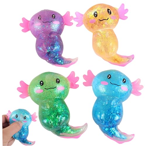 Ligeinsrk Zuckerball, 4pcs weiche Axolotl Squish -Spielzeug, Stressabbau Sensory -Spielzeug für Kinder und Erwachsene Geschenke, Squish, Zuckerball Ligeinsrk Zuckerball, 4pcs weiche Axolotl Squish -Spielzeug, Stressabbau Sensory -Spielzeug für Kinder und Erwachsene Geschenke, Squish, Zuckerball von Ligeinsrk