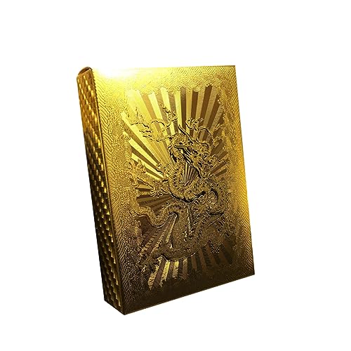 Ligeinsrk wasserdichte Poker Luxus Gold Folie Pokerkarten Klassisches Trick -Werkzeug ohne farbenfrohen Druck 1Settool Ligeinsrk wasserdichte Poker Luxus Gold Folie Pokerkarten Klassisches Trick -Werkzeug ohne farbenfrohen Druck 1Settool von Ligeinsrk