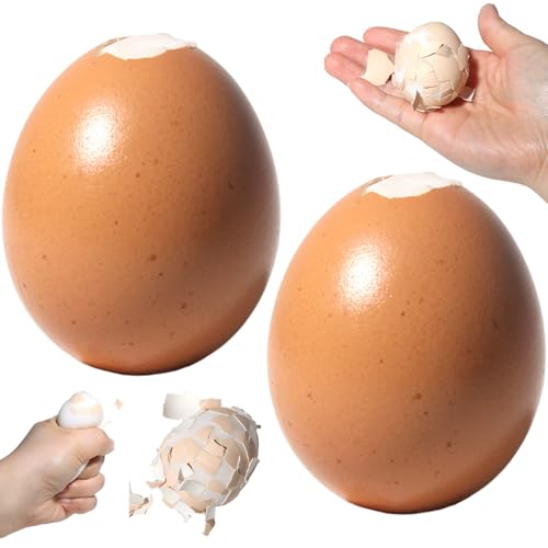 Squeeze Toy 2pcs Palm Size Realistic Ego Stress Spielzeug mit zerkleinbaren Muscheln Weiche Gummi -Stress -Relief -Referenzpropon für Kinder und Erwachsene in der Schule, Büro, Squeeze Toy, Spielzeug von Ligeinsrk