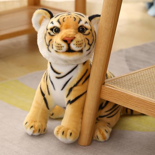 Tiger ausgestopftes Tier, 13x11, 4 Zoll niedliches realistisches Tiger Plüschspielzeug, superweiche und kuschelige Tierspielzeug für Schlafzimmerdekorationen, Jungen und Mädchen Geschenk, Streichel, T Tiger ausgestopftes Tier, 13x11, 4 Zoll niedliches realistisches Tiger Plüschspielzeug, superweiche und kuschelige Tierspielzeug für Schlafzimmerdekorationen, Jungen und Mädchen Geschenk, Streichel, T von Ligeinsrk
