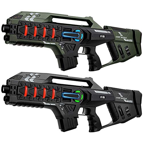 2 Light Battle Connect Anti-Cheat Laser-Tag Gewehre - Metallic-Grün und Grau - Laser-Tag-Set 2 Light Battle Connect Anti-Cheat Laser-Tag Gewehre - Metallic-Grün und Grau - Laser-Tag-Set von Light Battle