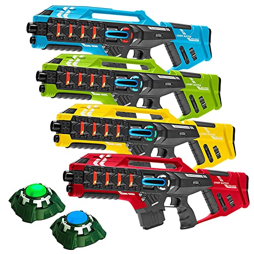 4 Light Battle Connect Anti-Cheat Laser-Tag Gewehre - Rot, Blau, Gelb, Grün + 2 Ziele 4 Light Battle Connect Anti-Cheat Laser-Tag Gewehre - Rot, Blau, Gelb, Grün + 2 Ziele von Light Battle