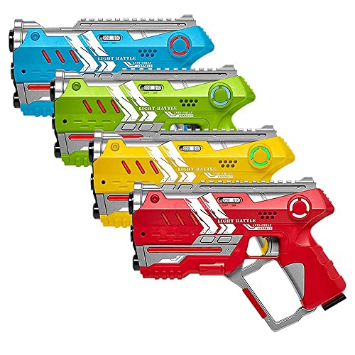 4 Light Battle Connect Anti-Cheat Laser-Tag Pistolen - Rot und Blau von Light Battle