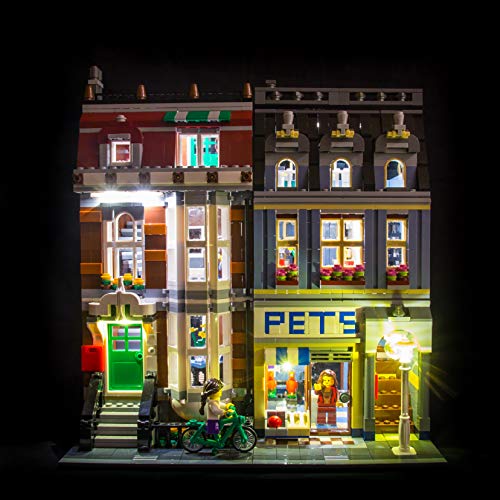 Beleuchtungssets kompatibel mit LEGO® Zoohandlung (10218) von Light My Bricks