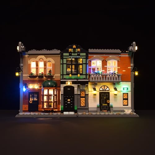 LightGo LED-Kit für Sherlock Holmes Detektiv kompatibel mit Lego 10351 | Beleuchtung nur Bausteine Set nicht enthalten (klassische Version) von LightGo