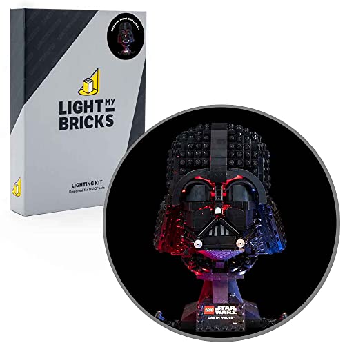 LightMyBricks Lichter Kompatibel Für Lego Helm Darth Vader 75304 von Light My Bricks