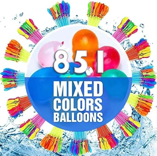 Ligtmor 851 Stück wasserbomben selbstschließend,23 Bündel mit je 37 selbstschließend Wasserballons,Schnell zu befüllender,selbstverschließender,water balloons für Poolspielzeug,wasserspielzeug outdoor Ligtmor 851 Stück wasserbomben selbstschließend,23 Bündel mit je 37 selbstschließend Wasserballons,Schnell zu befüllender,selbstverschließender,water balloons für Poolspielzeug,wasserspielzeug outdoor von Ligtmor
