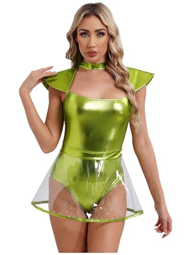 LiiYii Astronauten Kostüm Für Damen Alien Weltraum Mission Kosmonaut Cosplay Karneval Halloween Fluoreszierendes Grün XXL LiiYii Astronauten Kostüm Für Damen Alien Weltraum Mission Kosmonaut Cosplay Karneval Halloween Fluoreszierendes Grün XXL von LiiYii