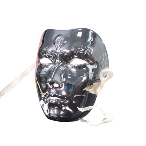 LiiYii Chinesische Maske Stück Cooles Modell Für Herren Und Damen Kleidungsaccessoires Accessoires Mit Schnürsenkeln Für Halloween Makeup Ball Silber Einheitsgröße LiiYii Chinesische Maske Stück Cooles Modell Für Herren Und Damen Kleidungsaccessoires Accessoires Mit Schnürsenkeln Für Halloween Makeup Ball Silber Einheitsgröße von LiiYii