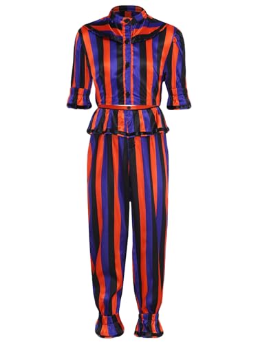 LiiYii Clown Harlekin Kostüm Für Mädchen Jungen Zirkus Halloween Fest Karneval Jahre Bunt 110-116 LiiYii Clown Harlekin Kostüm Für Mädchen Jungen Zirkus Halloween Fest Karneval Jahre Bunt 110-116 von LiiYii