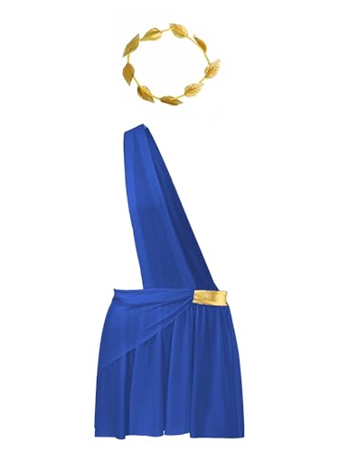 LiiYii Griechisch Römische Verkleidung Für Männer Mit Stirnband Lorbeerkrone Cosplay Halloween Karneval Blau XXL LiiYii Griechisch Römische Verkleidung Für Männer Mit Stirnband Lorbeerkrone Cosplay Halloween Karneval Blau XXL von LiiYii
