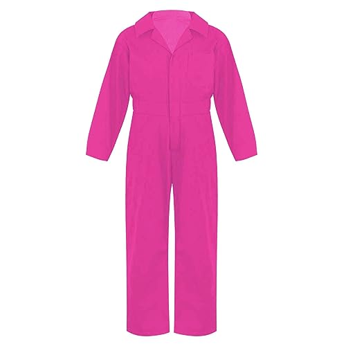 LiiYii Kinder Arbeitsoverall Jungen Ganzkörper Overall Mit Langarm Mechaniker Schutzoverall Mit Reißverschluss Und Tasche Clownkostüm Einfarbig Arbeitskleidung Knalliges Pink 170-176 LiiYii Kinder Arbeitsoverall Jungen Ganzkörper Overall Mit Langarm Mechaniker Schutzoverall Mit Reißverschluss Und Tasche Clownkostüm Einfarbig Arbeitskleidung Knalliges Pink 170-176 von LiiYii