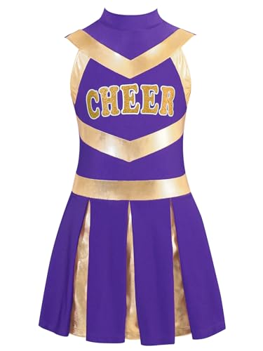 LiiYii Kinder Kostüm Pompon Mädchen Uniform Outfit Mädchen Halloween Karneval Maskerade Jahre Lila 146-152 LiiYii Kinder Kostüm Pompon Mädchen Uniform Outfit Mädchen Halloween Karneval Maskerade Jahre Lila 146-152 von LiiYii