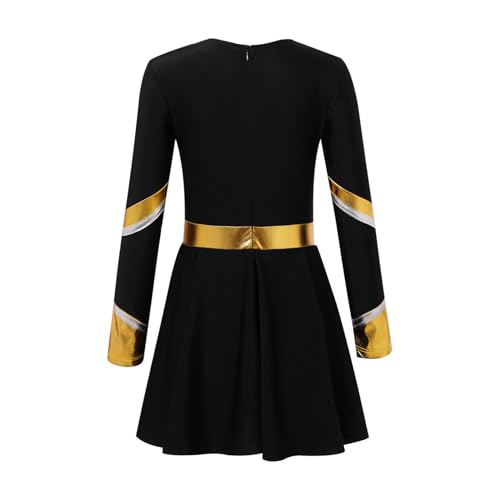LiiYii Mädchen Kinder Kostüm Uniform Pom Pom Girl Verkleidung Karneval Halloween Tanzparty Kleid Jahre Schwarz 122-128 LiiYii Mädchen Kinder Kostüm Uniform Pom Pom Girl Verkleidung Karneval Halloween Tanzparty Kleid Jahre Schwarz 122-128 von LiiYii