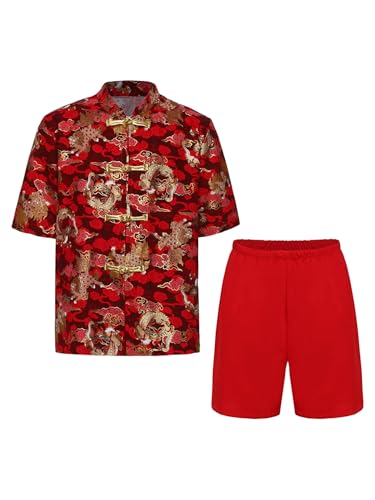 LiiYii Traditionelle Chinesische Tang Kampfkunst Kleidung Für Jungen Mit Drachenstickerei Tang Kung Fu Performance Kostüm Für Rollenspiel Rotes G 170 LiiYii Traditionelle Chinesische Tang Kampfkunst Kleidung Für Jungen Mit Drachenstickerei Tang Kung Fu Performance Kostüm Für Rollenspiel Rotes G 170 von LiiYii