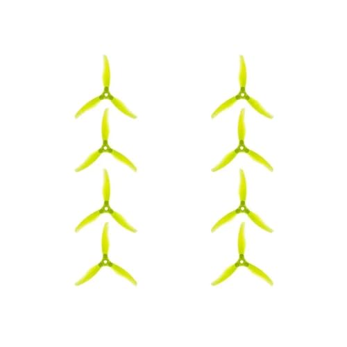 10 Paare (10CW + 10CCW) F5135 5,1 Zoll Faltbarer 3-Blatt-Propeller passend for FPV Freestyle Long Range 4S 6S 5 Zoll Drohnen(10Pair F5135-3Yellow) von LiiZZi