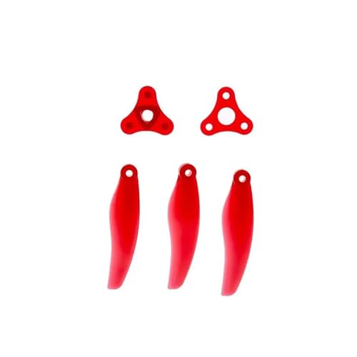 10 Paare (10CW + 10CCW) F5135 5,1 Zoll Faltbarer 3-Blatt-Propeller passend for FPV Freestyle Long Range 4S 6S 5 Zoll Drohnen(10Pairs F5135-3 Red) von LiiZZi