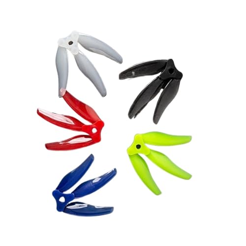 10 Paare (10CW + 10CCW) F5135 5,1 Zoll Faltbarer 3-Blatt-Propeller passend for FPV Freestyle Long Range 4S 6S 5 Zoll Drohnen(10Pairs Mix Color) von LiiZZi