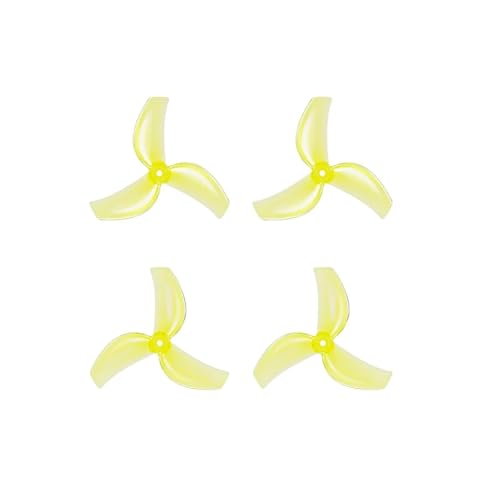 12 Paar 1611 3-Blatt CW CCW PC-Propeller 1,5 mm Schaft passend for LA 1102/0802SE bürstenlosen Motor Pavo Femto Drone(12Pairs Yellow Color) von LiiZZi