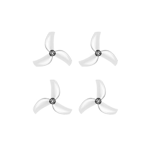 12 Paare (12 Stück CW + 12 Stück CCW) 1611 3-Blatt-CW-CCW-PC-Propeller passend for RC Pavo Femto Brushless BWhoop FPV Racing Quadcopter(12Pairs Gray) von LiiZZi