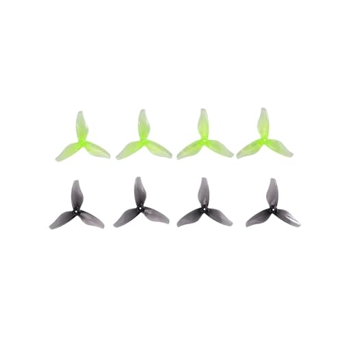 12 Paare (12 Stück im Uhrzeigersinn + 12 Stück gegen den Uhrzeigersinn) 2023S 2 x 2,3 2 Zoll 3-Blatt-Propeller mit 3 Löchern passend for 1105-1108 Motor RC Drone(12Pairs Mix 1.5mm) von LiiZZi