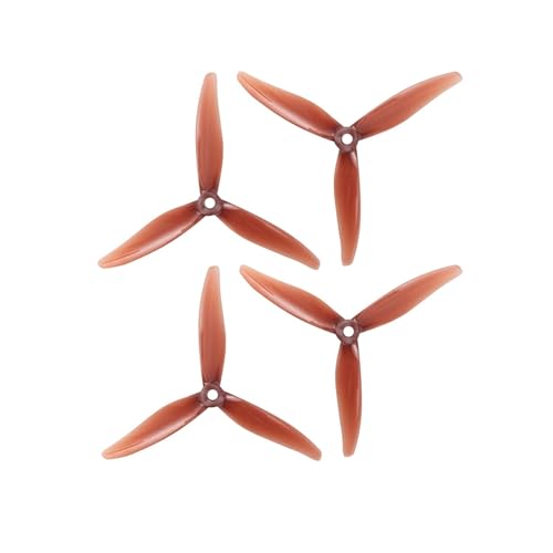 12 Paare (12CW + 12CCW) 51366 MCK ReV3 5X2,8X3 3-Blatt-Propeller passend for FPV Racing Freestyle Drohnen 6S KV Motoren Teile(Red) von LiiZZi