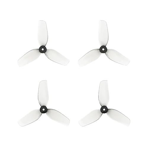 16 Paar 31 mm Propeller, leichte Propeller, 1,0 mm Welle, passend for 0702 bürstenlosen Motor, FPV, Meteor65 Pro, Air65, RC Quadcopter(16Pairs Gray) von LiiZZi